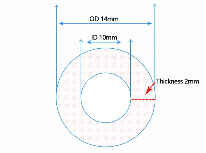 2pcs/Lots BYKSKI PMMA / PETG Hard Tube ( OD12mm / OD14mm / OD16mm ) + 2mm Thickness + 50cm Length Transparent Rigid Pipe