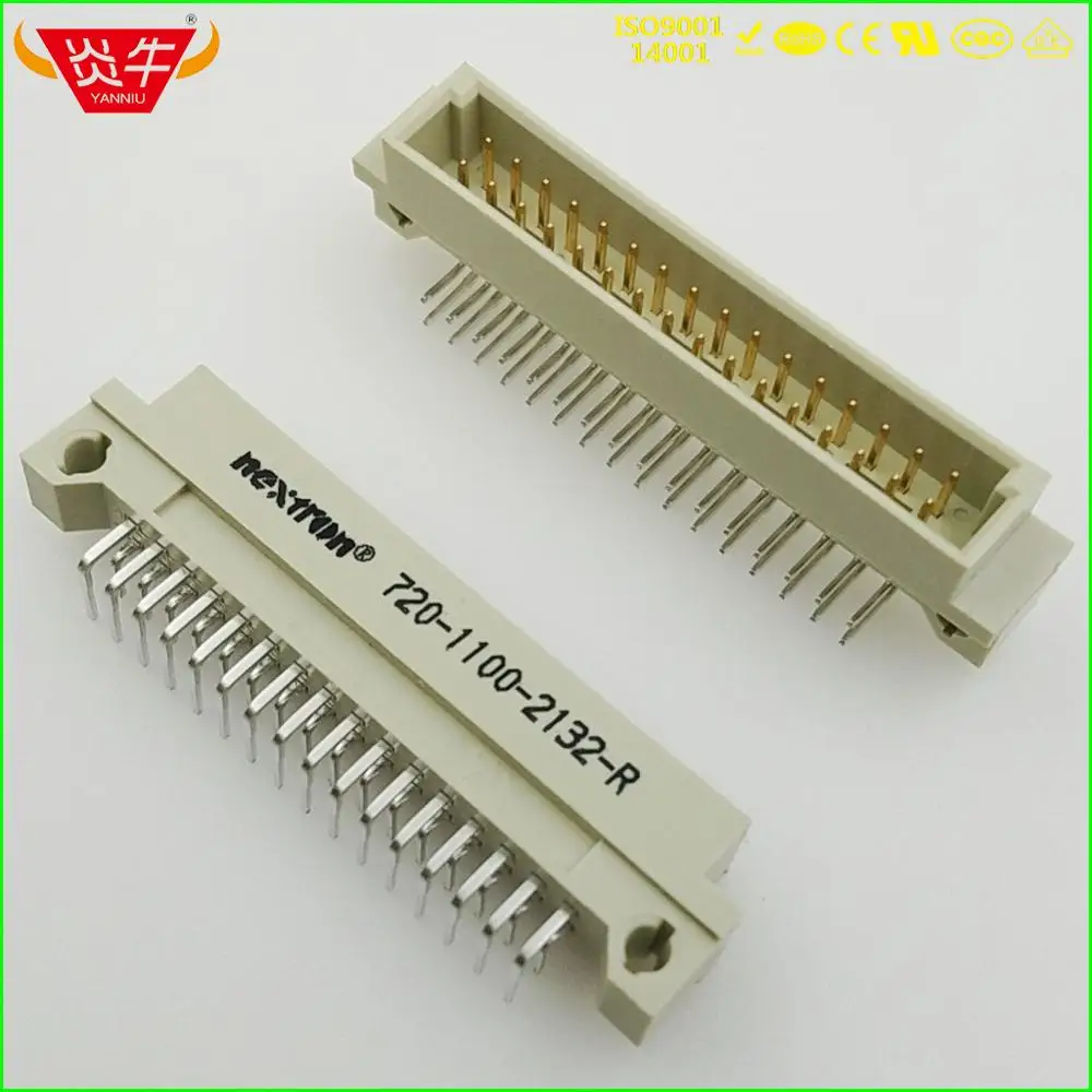 

50Pcs 232 DIN41612 DIN CONNECTOR 710-1100-2132-R 2*16P 32PIN MALE RIGHT ANGLE PINS EUROPEAN SOCKET 9001-35321COOA NEXTRON