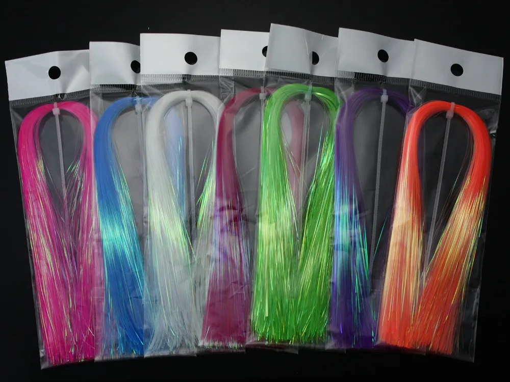 Dyed-Pearl Flashabou Hedron Fly Tying Materials;Available in 7 Colors ,1/69