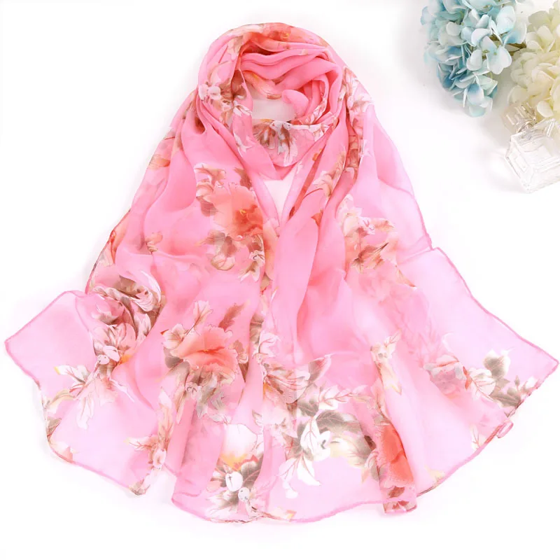 hot 2018 new brand women scarf spring summer silk scarves shawls and wraps lady pashmina beach stoles hijab foulard