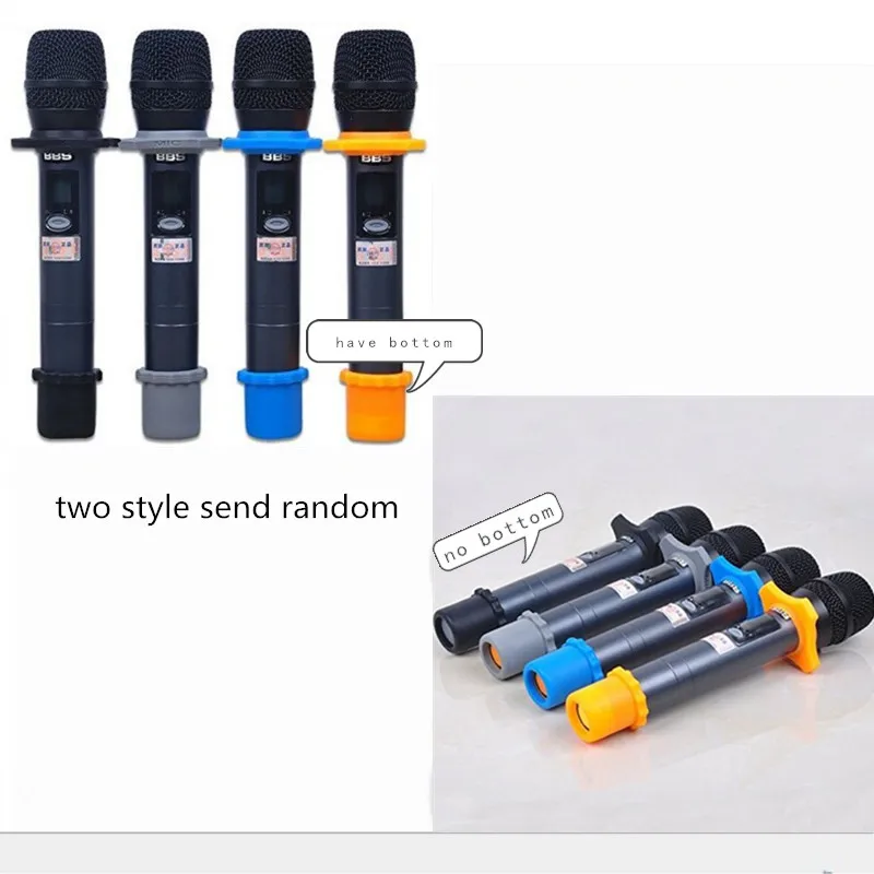 Supporto per microfono in Silicone !proof anello di protezione per microfono antirollio manicotto per asta inferiore per dispositivo bb Mic KTV DJ