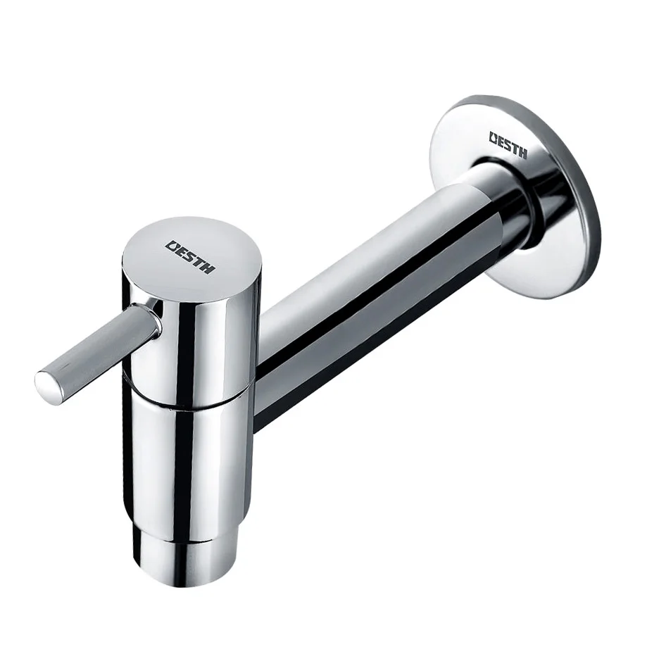 Bathroom Contemporary Leading Single Mop Pool Polished Chrome Faucet Lengthen Brass Mounting Washing Machine Tap Extra Long taps