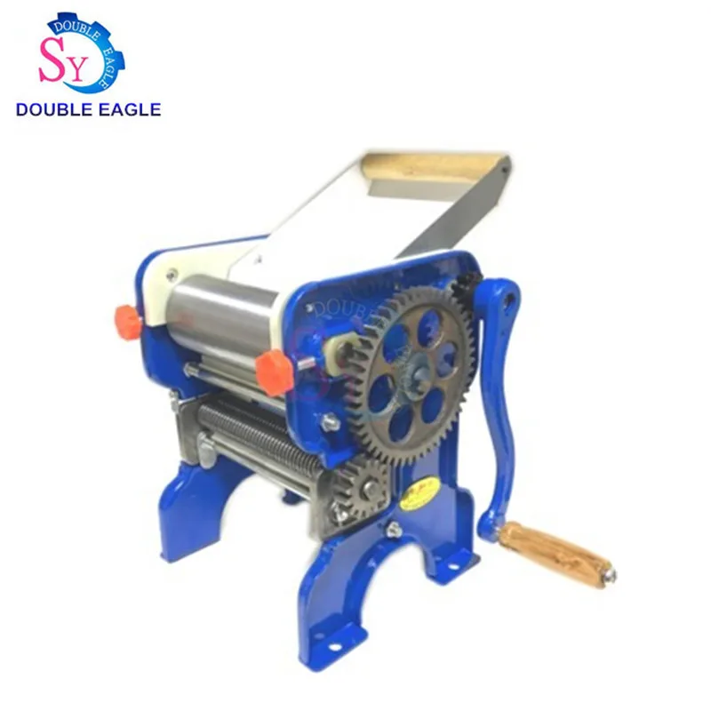 150-4 Hoge Kwaliteit Blauw Handleiding Pasta Maker Machine Noodle Snijmachine Hand Noodle Maken Apparatuur Met Twee Blade