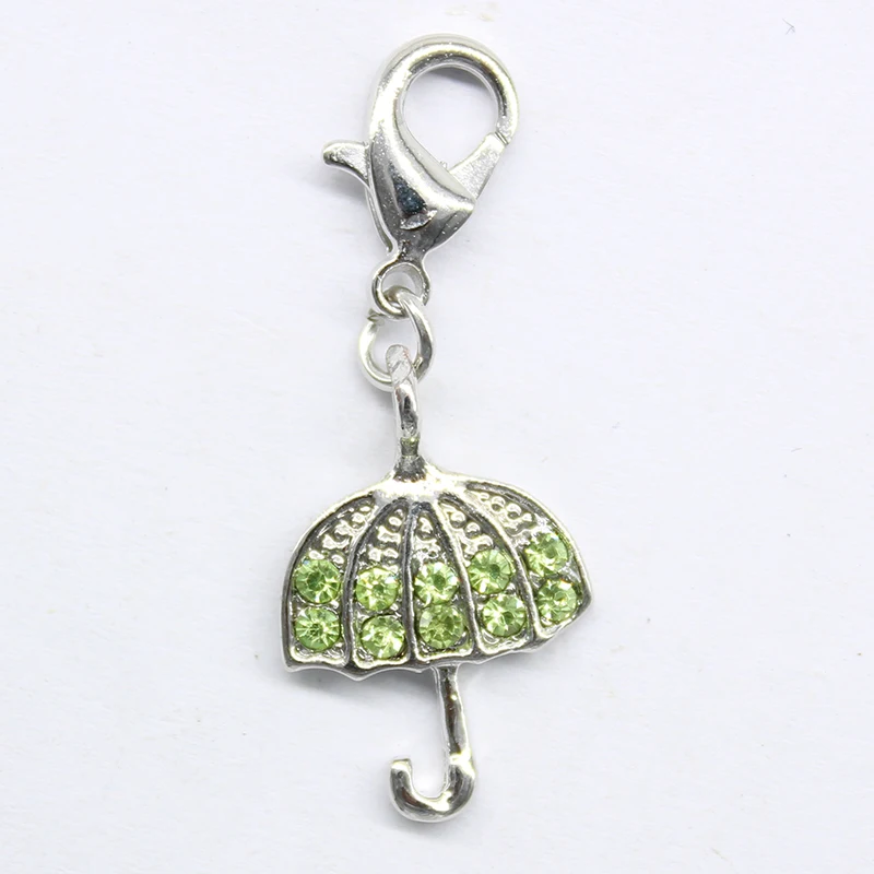 2016 fashion classic popular small umbrella with lobster clasp pendant