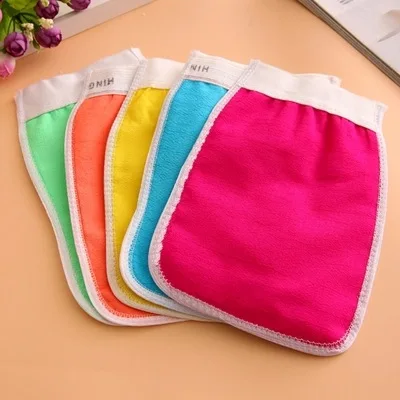 

Free shipping 400pcs Korea Hammam Scrub Mitt Magic Peeling Bath Glove Exfoliating Tan Removal Shower Bath Morocco Towel