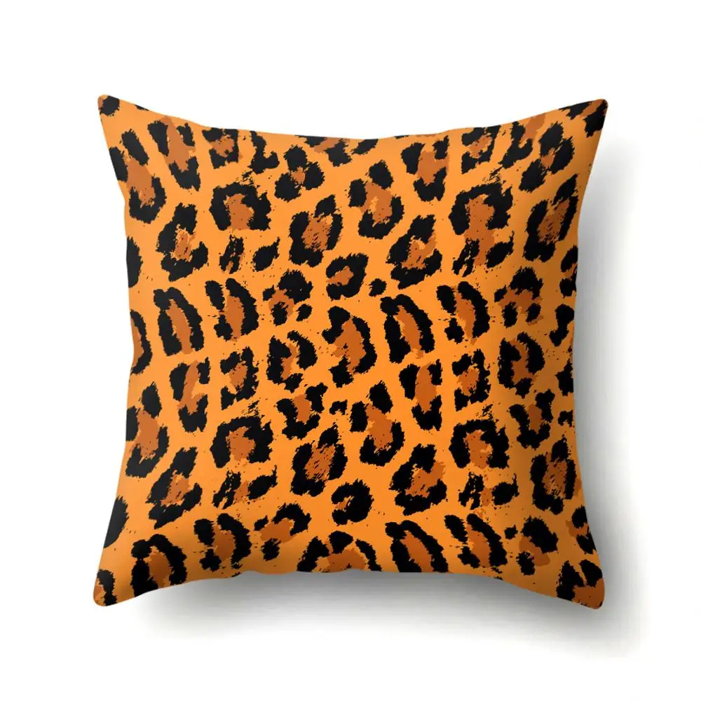 1Pcs 45*45cm Animal Leopard Print Pillow Case Sofa Waist Throw Cushion Cover Home Decor Pillow Covers Housse De Coussin