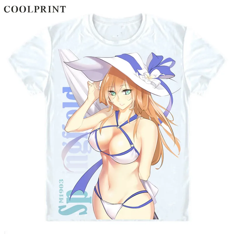 M1903 Springfield T Shirt Girls Frontline Girls' Doujinshi Anime Custom Casual Cosplay T-Shirt Print Short Sleeve TShirt