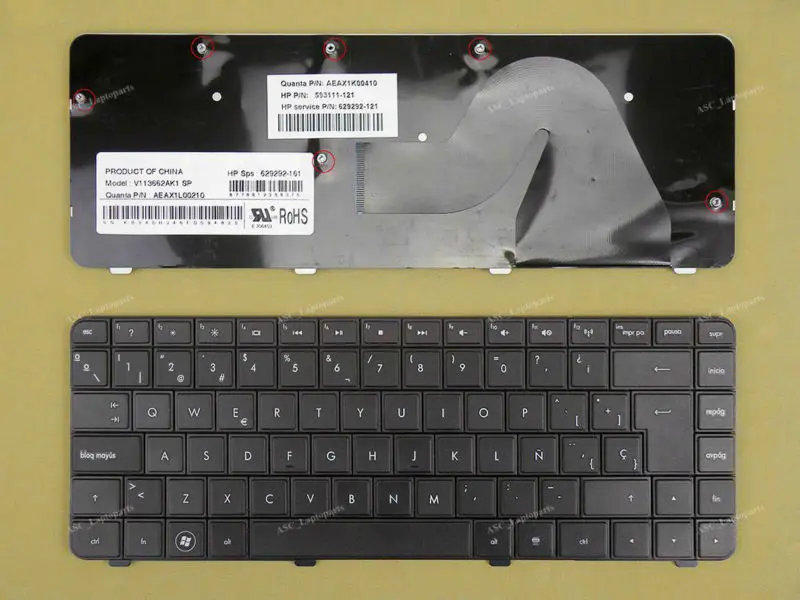 

New SP Spanish Teclado Keyboard For HP CQ42-320CA CQ42-121LA CQ42-122LA CQ42-123LA CQ42-124LA Series Black