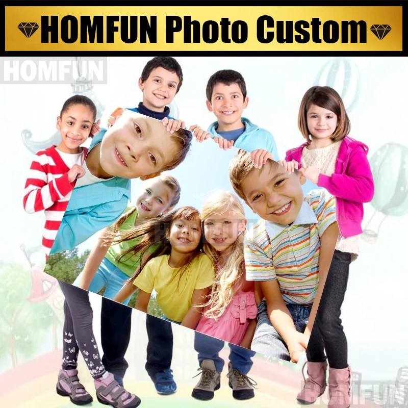 HOMFUN Photo Custom! Private custom! 5D DIY Diamond Painting! Make Your Own Diamond Painting Full Square Diamond Embroidery