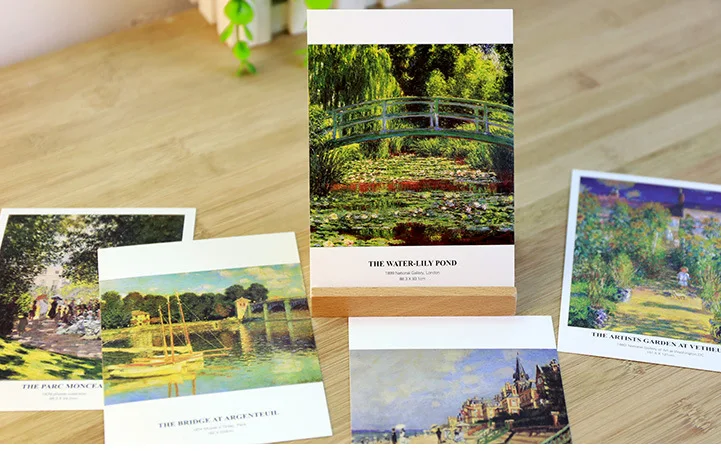 30 blätter/LOS Claude Monet Ölgemälde Postkarte Vintage Monet Kunst Malerei Postkarten/Gruß Karte/Wünschen Karte/mode Geschenk