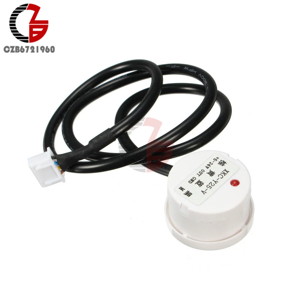 DC 12V 24V Waterproof Water Liquid Sensor Level Switch Non-Contact Fluid Detection Sensor Switch Smart Water Sensor Switch