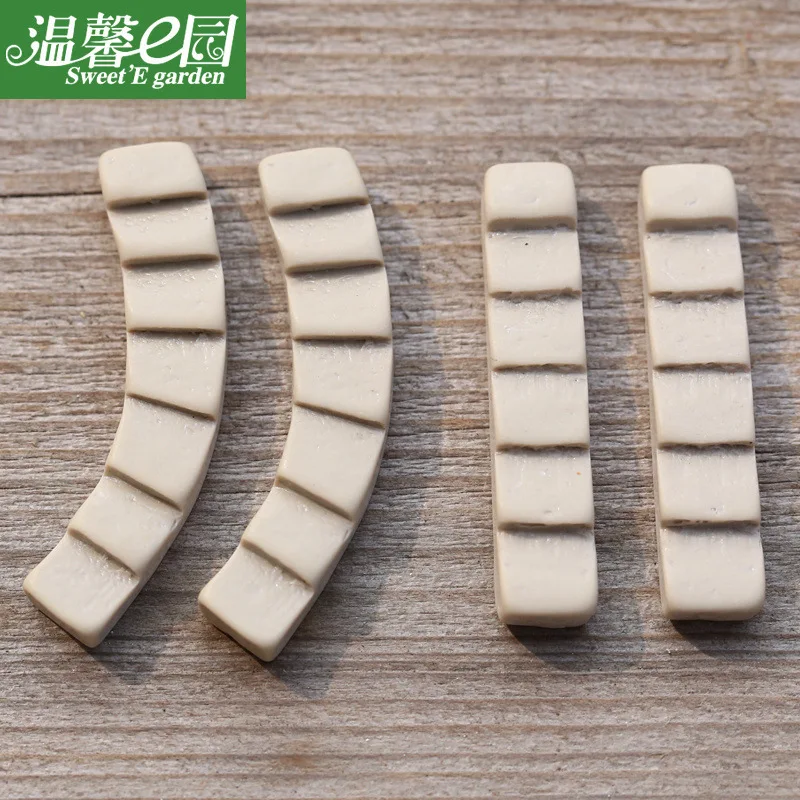 4pcs/lot Small Staircase Ladder Resin Decoration Micro Landscape Decoration Ornaments Accessories DIY Material