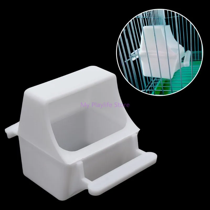 Bird Feeder Anti Splash Feeding Bowl Box Splash Proof Cage Parrot Pigeon Budgie Drink Water Feeding Equipment