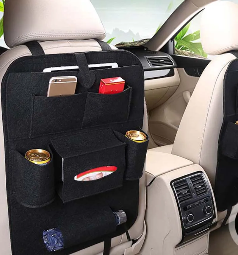 Car felt storage bag universal storage finishing style for Citroen C-Quatre C-Triomphe Picasso C1 C2 C3 C4 C4L C5 Elysee/