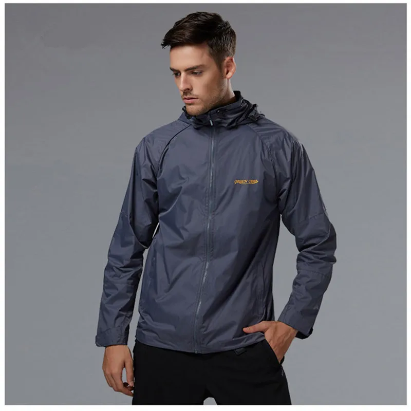 

New Arrival Men Hiking Jacket Anti-uv Waterproof Outdoor Sports Camping Climbing Hiking Windbreaker mens Quality Brand Clothing