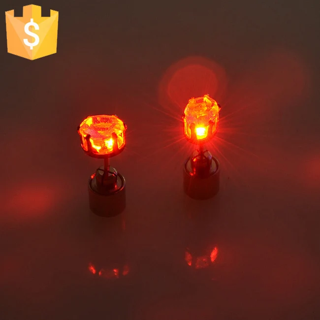 Gift fashion jewelry wholesale manufacturers wild new sexy little LED oval Stud Earrings small female 200pcs/lot