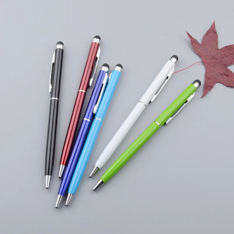 Handmade Custom Order Touch Screen Multi Color Writing Pen Office Supplies Metal Fashion Custom Text Name Ballpoint Pen