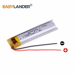 500839 3.7V 100mAh Replacement li-Polymer Battery For bluetooth headset 3D glass Smart bracelet MP3 500840 050839 450840