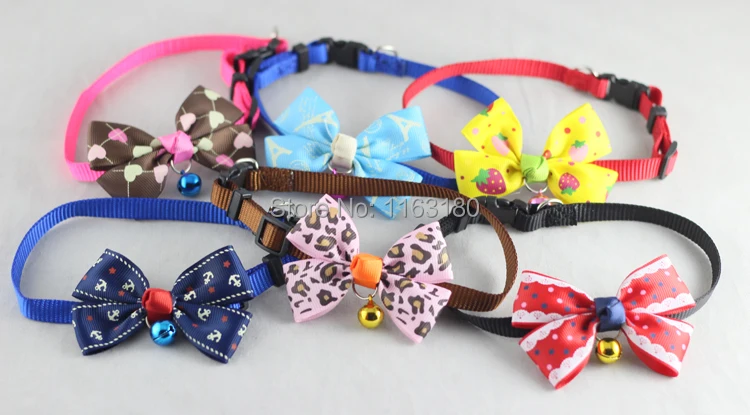 60 pcs/lot New Fashion Cute Dog Puppy Cat Kitten Pet Toy  Bow Tie Necktie Collar Clothes decoration  free shipping