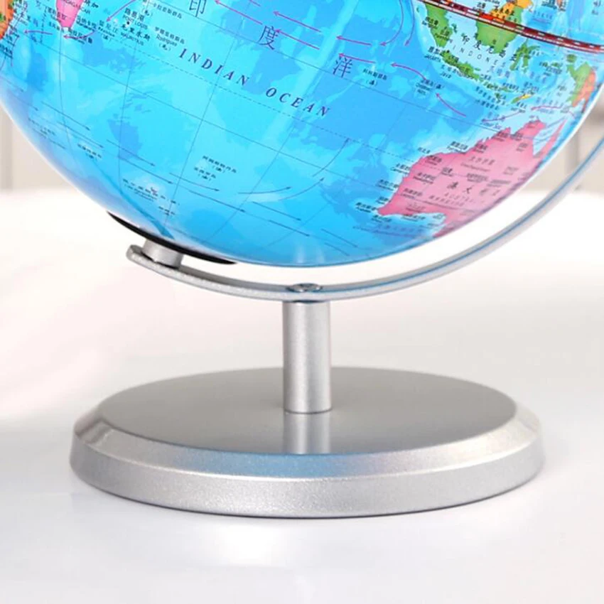 Mapa del mundo del globo terráqueo, juguete educativo de geografía para decoración de escritorio, miniaturas de ayuda para el hogar y la Oficina, regalo para niños, 20cm