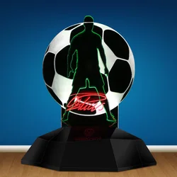 CR7-Veilleuse illusion 3D Cristiano Ronaldo, lampe de table LED, décoration d'intérieur, Portugal, football GérDecorative, nouveauté