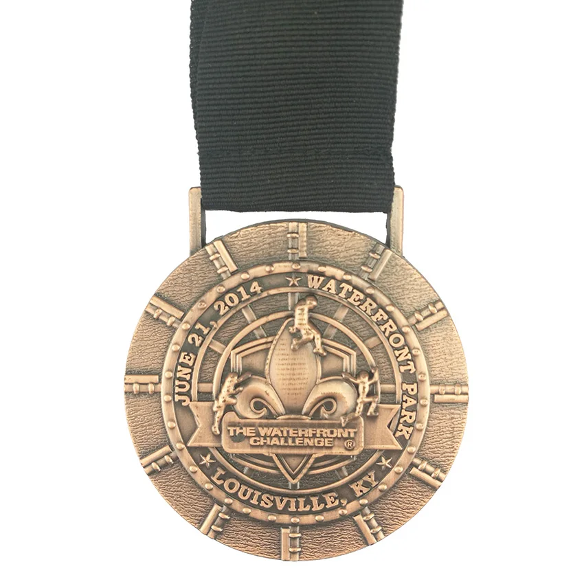 Custom Made Round Marathon Medal, Your Own Logo