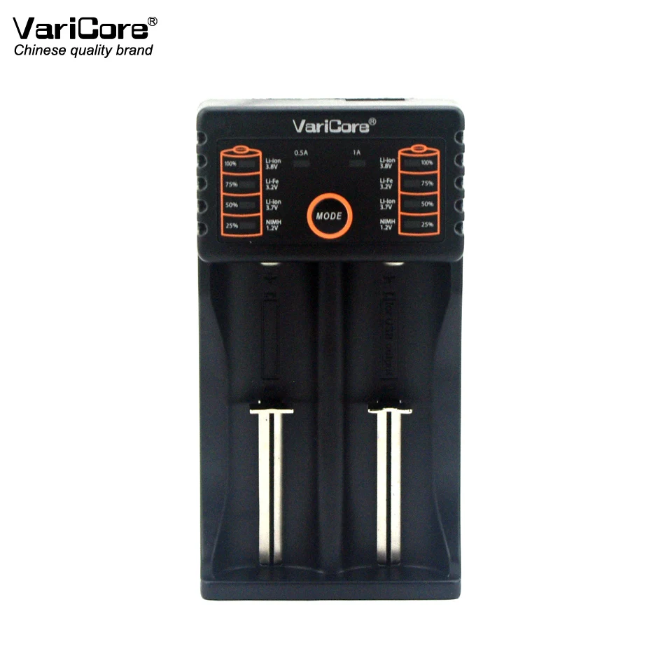 2018 New multifunction VariCore V20i 18650. 26650.16340.17335.17500.14500.10440,AA.AAA.22650. dual battery charger 5V2A input