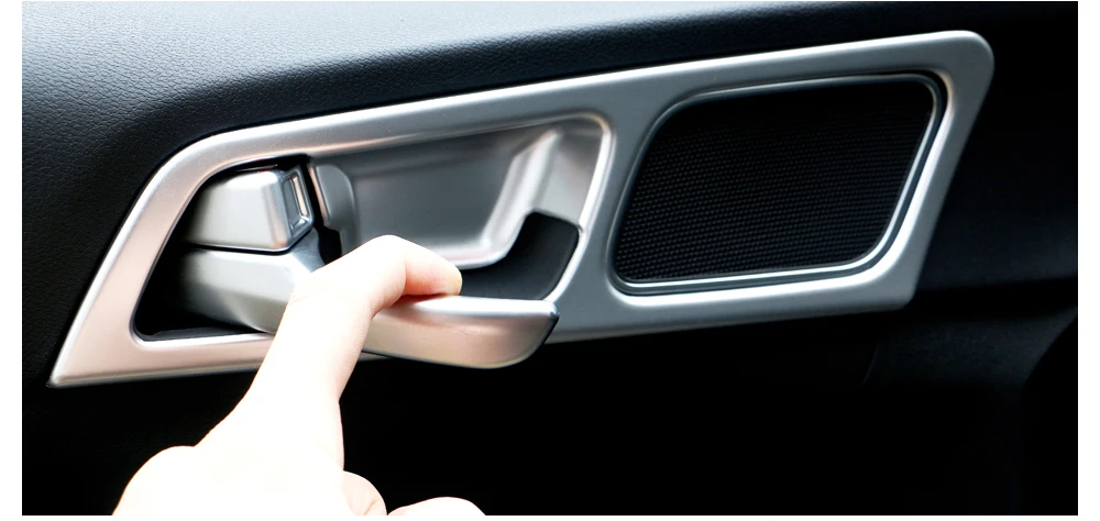 Para KIA Sportage 4 QL 2016 2017 2018 2019 2020 2021 manija de cuenco de puerta Interior de coche cubierta de marco embe