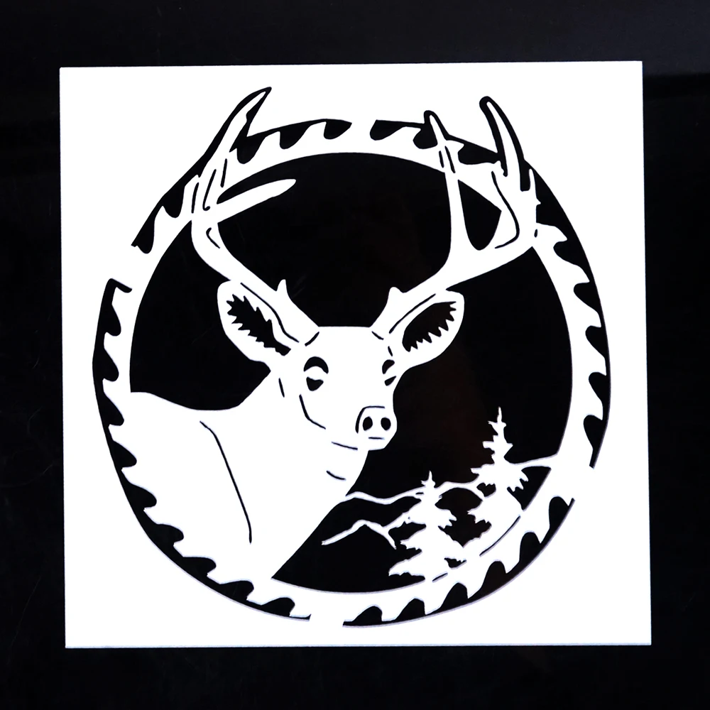 13 cm DIY Craft Layering Reindeer Stencils For Walls Painting Scrapbooking Stamping Album Decorative Embossing Paper Cards image 2