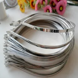 20pcs 1.2mm 3mm 5mm 7mm 10mm Metal Hairband Wholesale DIY Crafts Headband Silver Gold Black Hair Hoop for Jewelry Girls Headwear