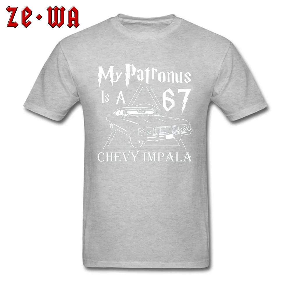 超自然patronus tシャツ男性の秋トップス & tシャツ米国の最後に印刷されたトップスシャツ綿100% 父tシャツ