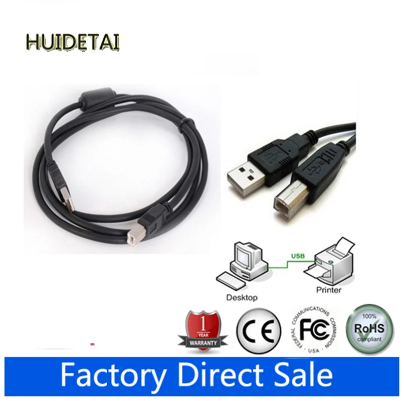 USB-кабель 5 футов, 1,5 м, Шнур 2,0 для Canon PIXMA iP3000 iP3300 iP3500 IP3600 IP4000R IP4000 iP4200 iP4300 iP4500