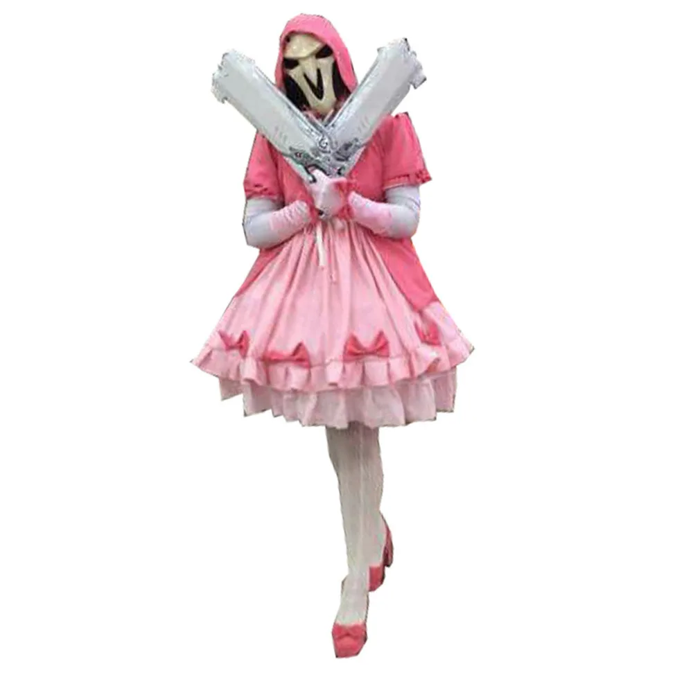 

2017 OW Reaper Gabriel Reyes Pink Knight Cosplay Costume