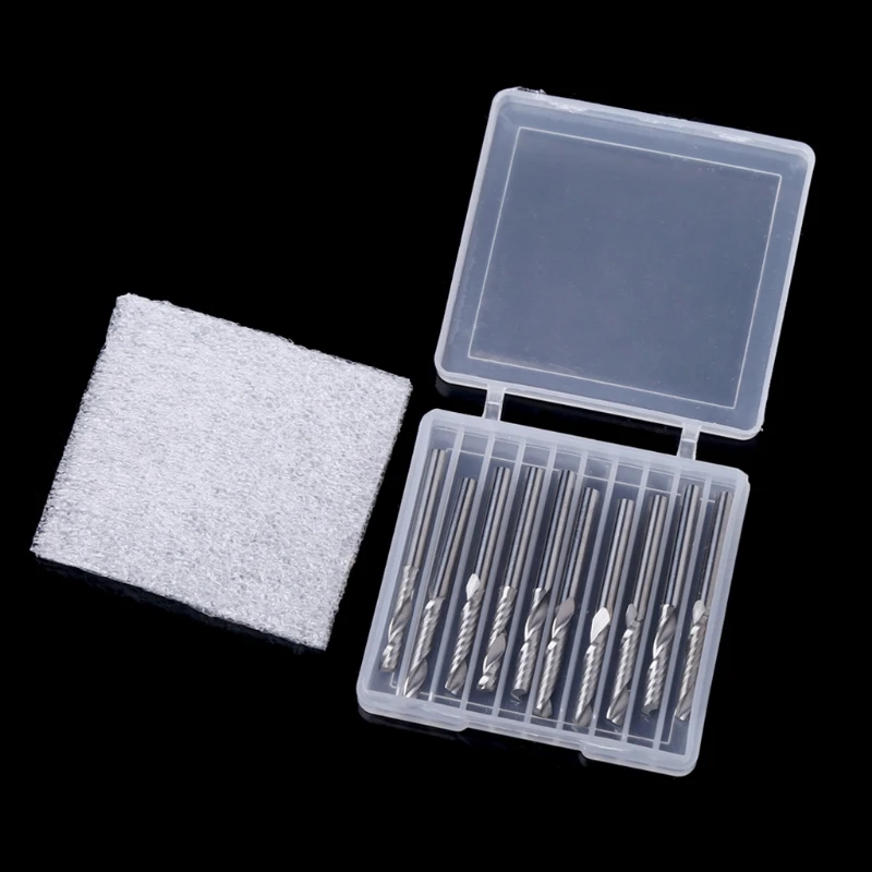 Imagem -05 - Fresa Carboneto para Ponta Nariz Plana Broca Roteador 10 Modos Polegadas com 17 mm para Dropshipping
