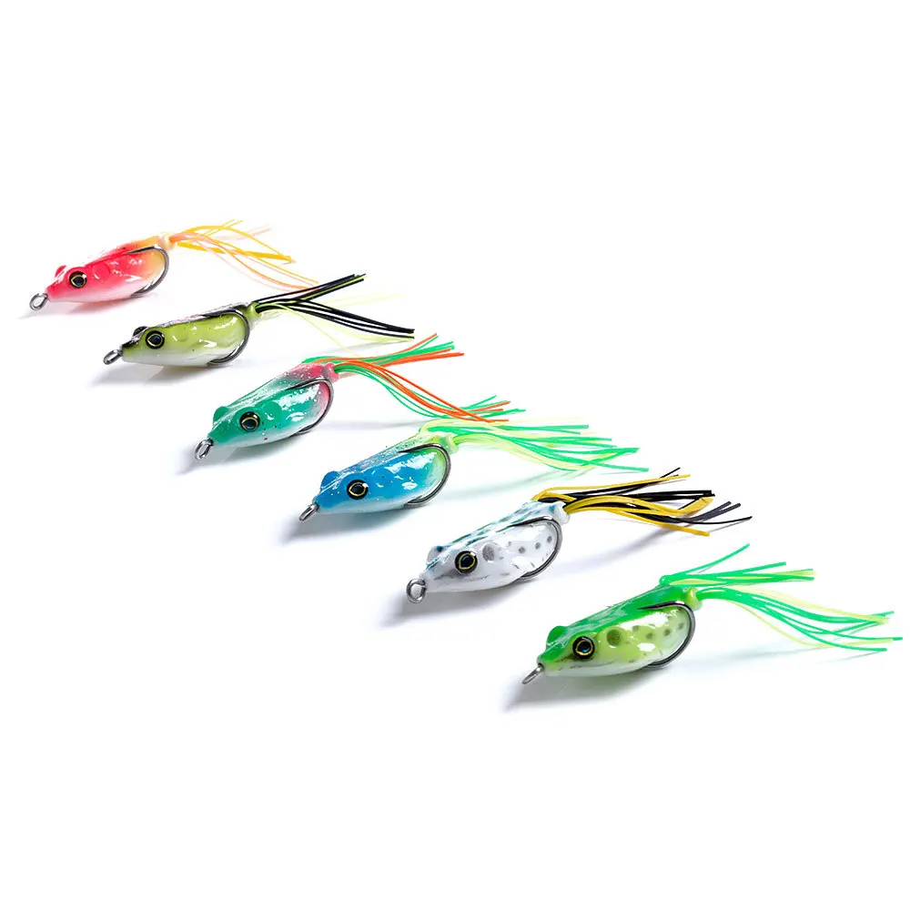 

30Pcs Soft Lure 4cm 4.8g Frog bait Japan Plastic fishing lures frog Lure Hooks Topwater Fishing Wobbler