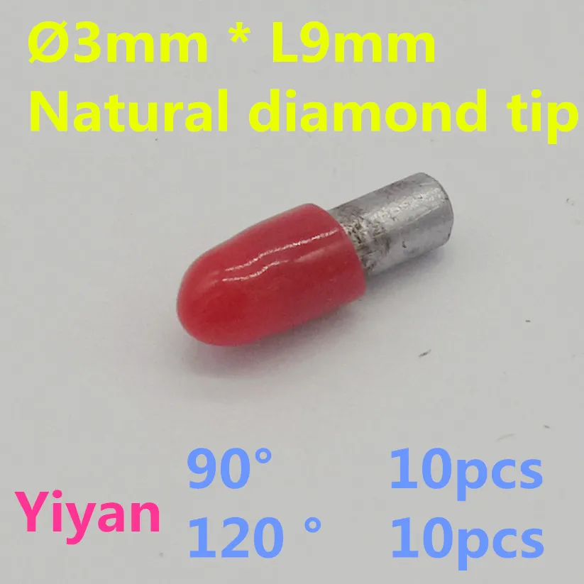 

20pcs/lot D3mm * L10mm diamond drag knife engraver bits points for engraving machine use metal engraving bit point