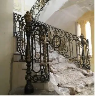 wrought iron balcony metal balustrade panels rustic iron balusters