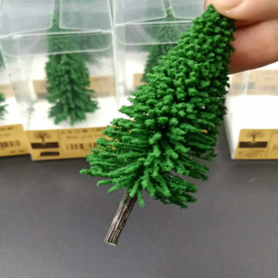 5pcs/lot10cm 12cm Model Trees Train Scenery Landscape N Scale 1/1000 Plastic Architectural Model Supplies Building Kits Toys