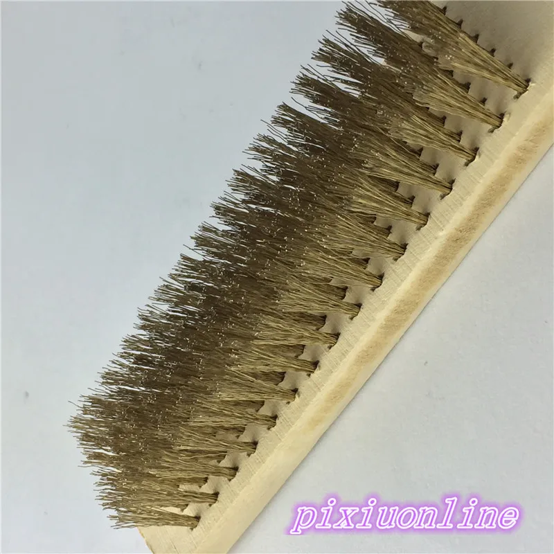 1pcs/lot J112Y Imitation of Brass Wire Brush for Cleaning and Polishing Wooden Brush DIY using High Quality On Sale