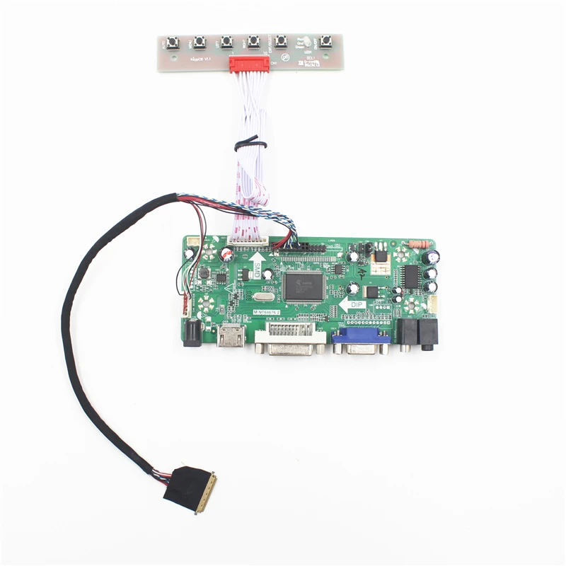 NT68676 Universal VGA DVI Audio HDMI-متوافق مع وحدة تحكم بشاشة إل سي دي لوحة ل 1280x720 B101EW01 شاشة LED عدة ل Raspberry Pi