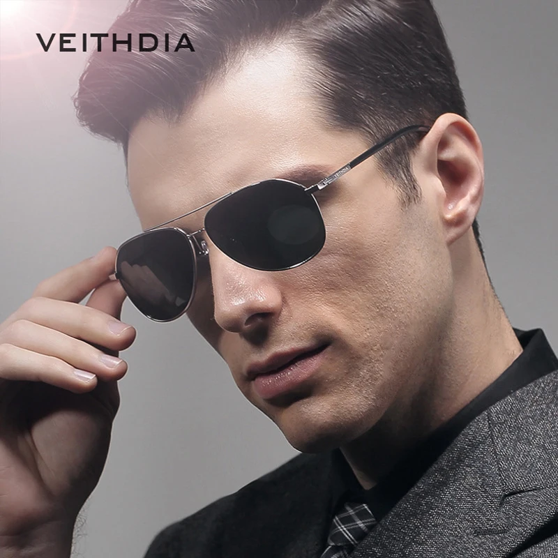 

VEITHDIA Brand Sunglasses Polarized Men's 6 Color Coating Mirror Sun Glasses oculos Male Eyewear Accessories Oculos de sol 2366