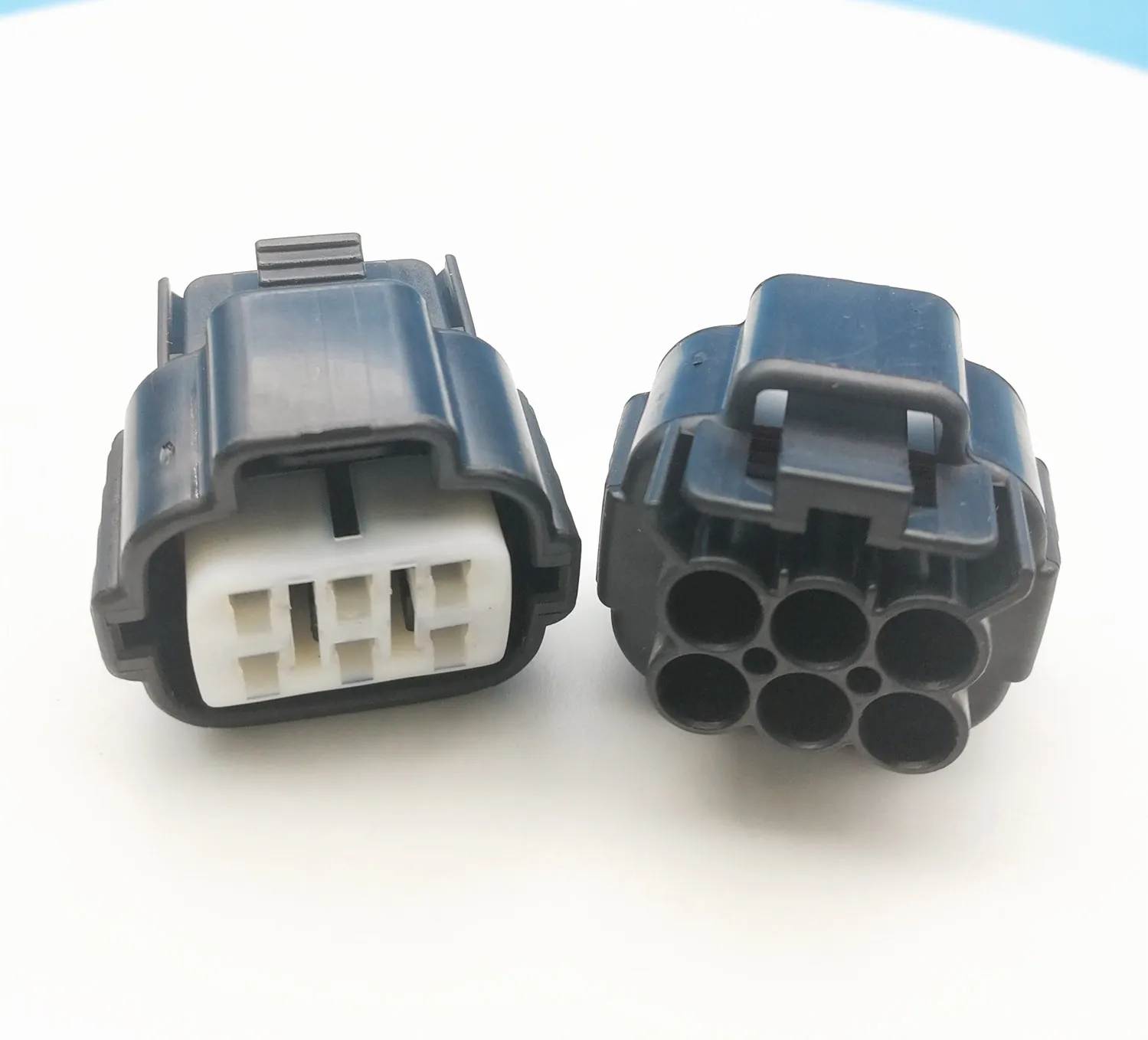 Free shipping 5pcs/lot 6189-0323 female black 6 ways automotive wire connectors