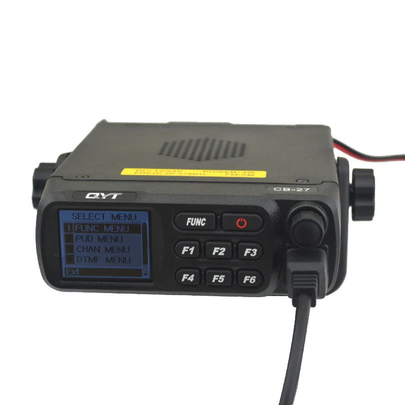 QYT CB-27 CITIZEN BAND ALL European MULTI-NORMS CB Mobile radio Mobile CB Transceiver AM/FM 12/24 4Watts 26.965-27.405MHz