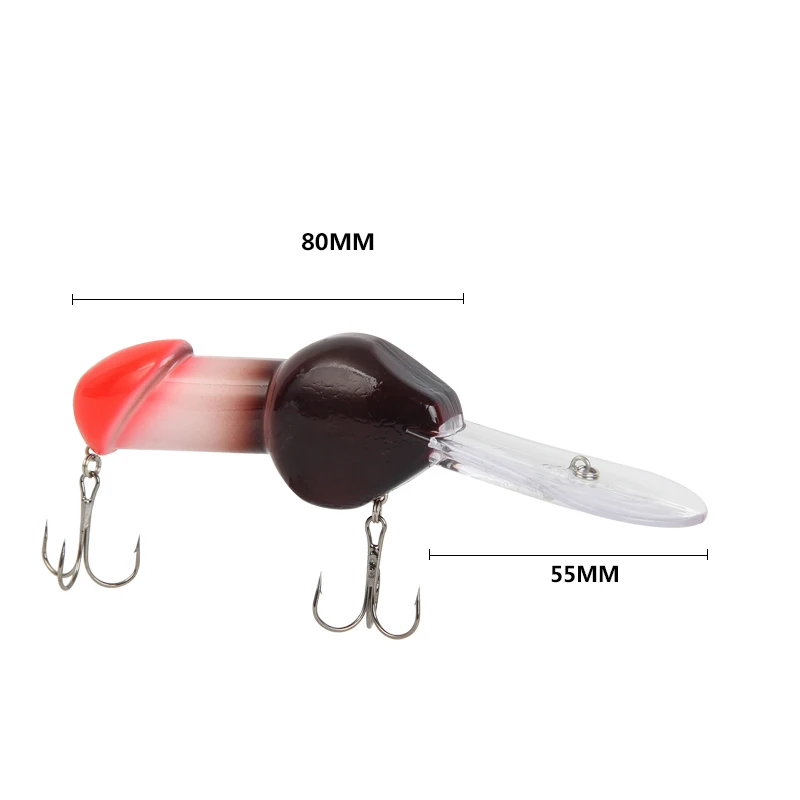 1PCS new 80mm 27g JJ gift Big Deep 2-3M Creative Minnow Crankbait Fishing Lure Hard Artificial Bait free shipping