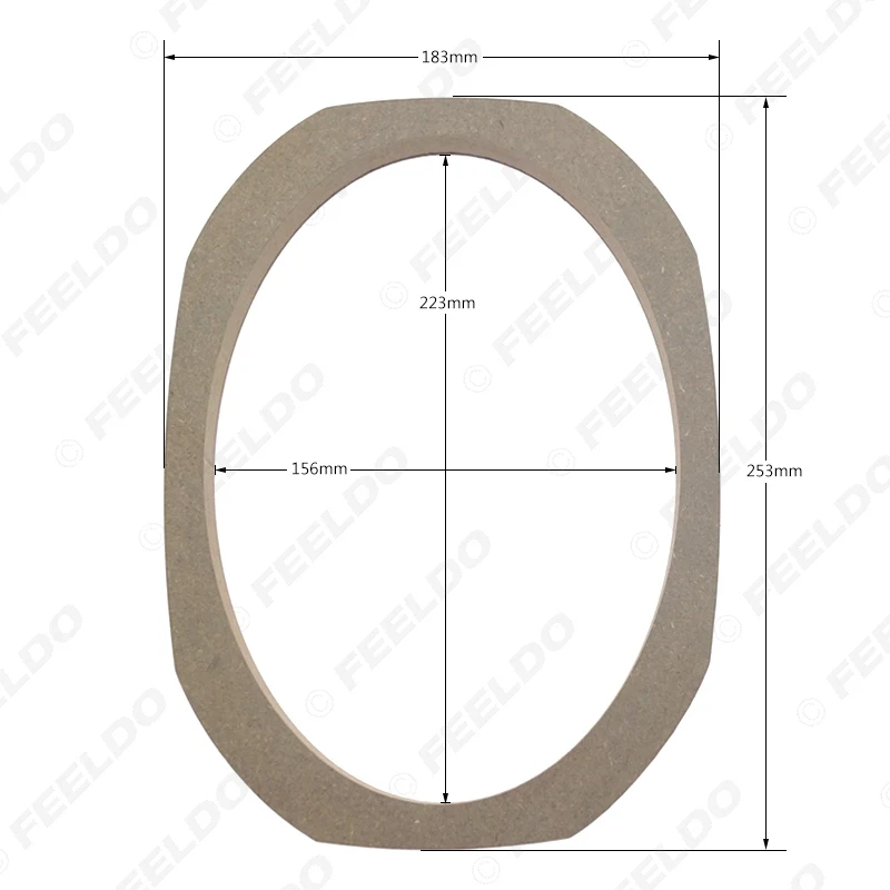 FEELDO 2pcs/set 6x9 Universal Car/Bus/Boat Stereo Speaker Spacer Wooden Rings Bracket Holder Adapter Speaker Pads #6080