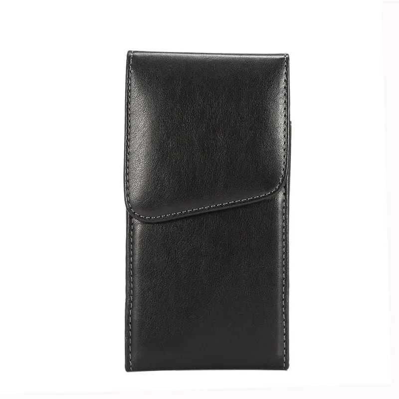 For Samsung S24 S23 S22 S21 S20 Plus S23FE Belt Clip Holster Luxury Leather Phone Pouch Bag Case For Iphone Cover Hidden Buckle