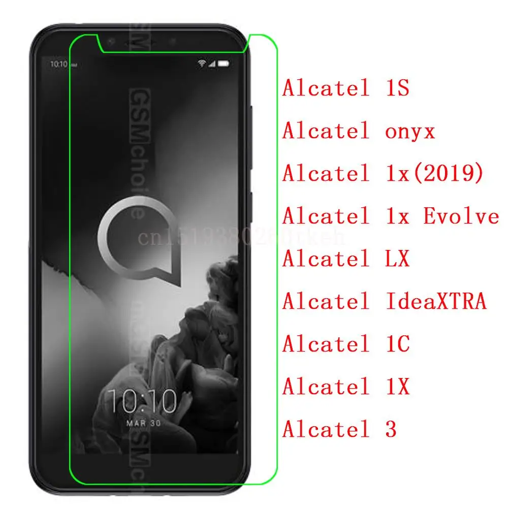 For Alcatel 1S onyx 1x(2019) Evolve LX IdeaXTRA 1C 1X 3 Protector Glass Phone Tempered Glass SmartPhone Front Film Screen