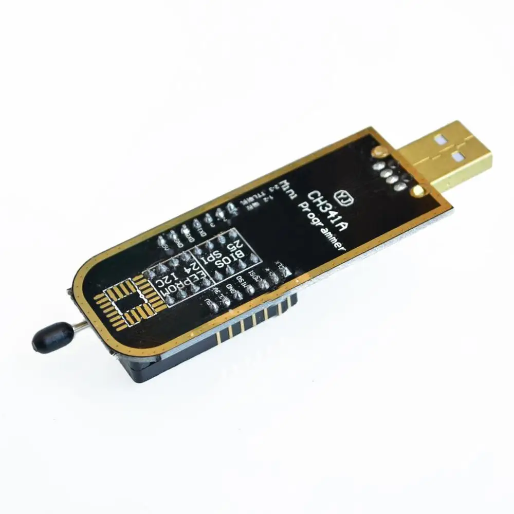 Glyduino Gold Color CH341A 24 25 Series EEPROM Flash BIOS USB Programmer with Software & Driver