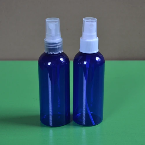 Wholesale 50pcs 100ML spray bottle ,translucent dark navy blue mist spray bottles, 100 ml dark blue pot spout spray bottle