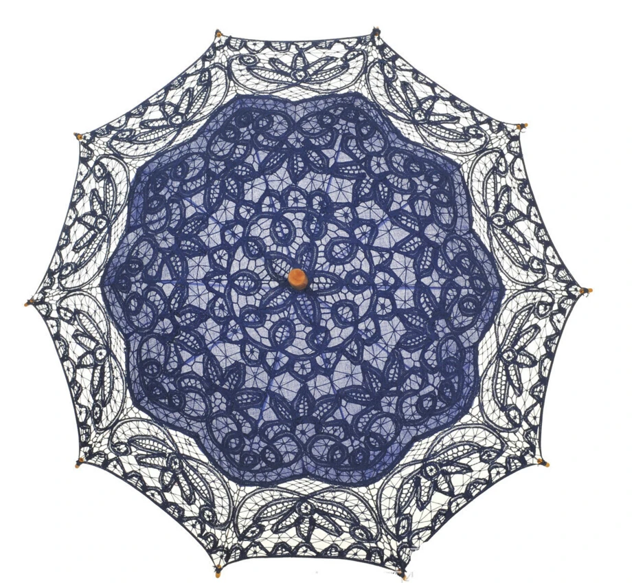 7 Colors Sun Lace Umbrella Parasol Embroidery Bride Umbrella White Wedding Umbrella Ombrelle Dentelle Parapluie Mariage 2018 new